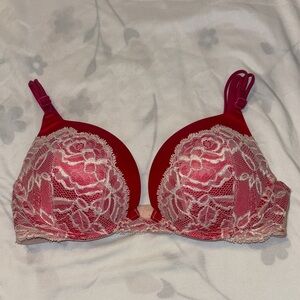Victoria's Secret Hot Pink Lace Bra
